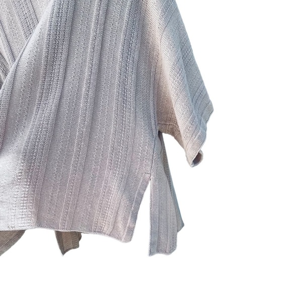 Nwt Joie Linen Blend Textured Knit Open Front Cardigan large beach beige girl - Picture 4 of 7